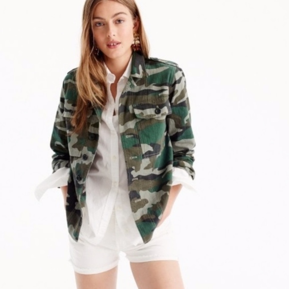 women's camouflage denim jacket
